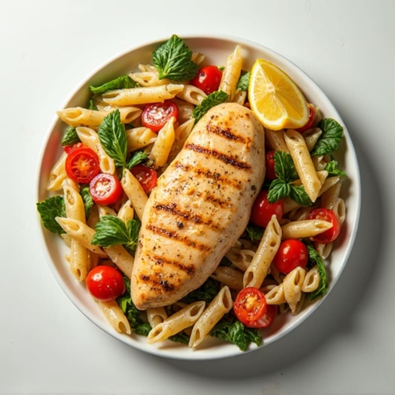 Grilled Chicken and Roasted Vegetable Pasta Salad