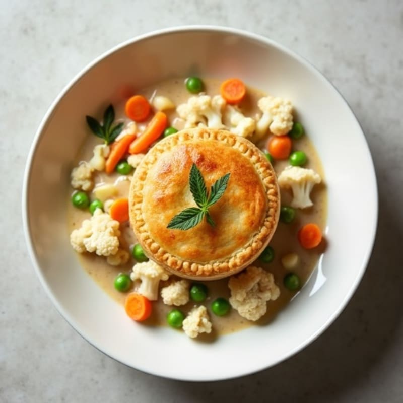 Creamy Cauliflower Chicken Pot Pie
