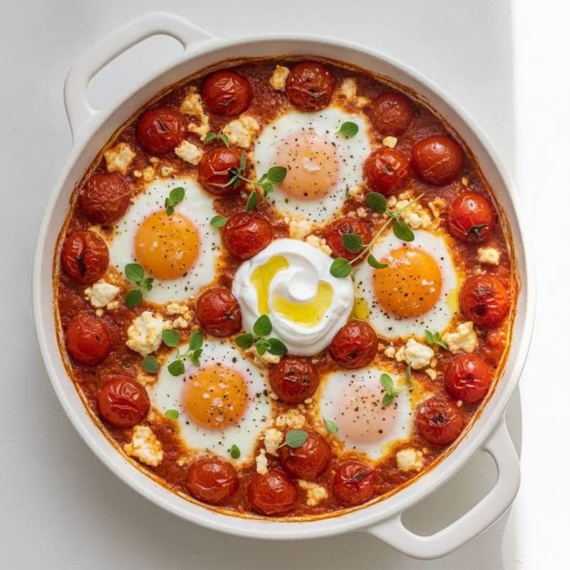 Baked Eggs with Roasted Tomatoes