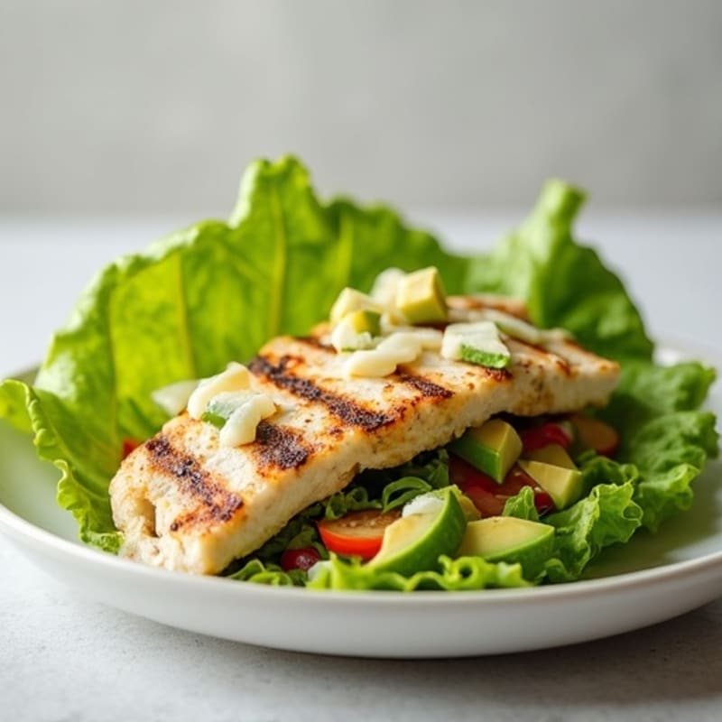 Grilled Chicken Caesar Lettuce Wrap