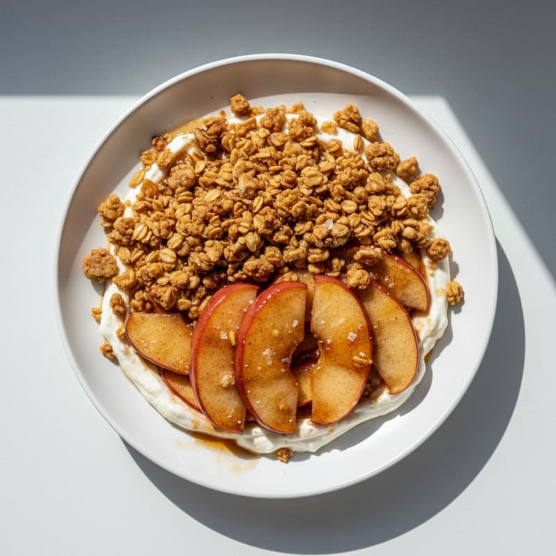 Golden Caramelized Apple Crumble