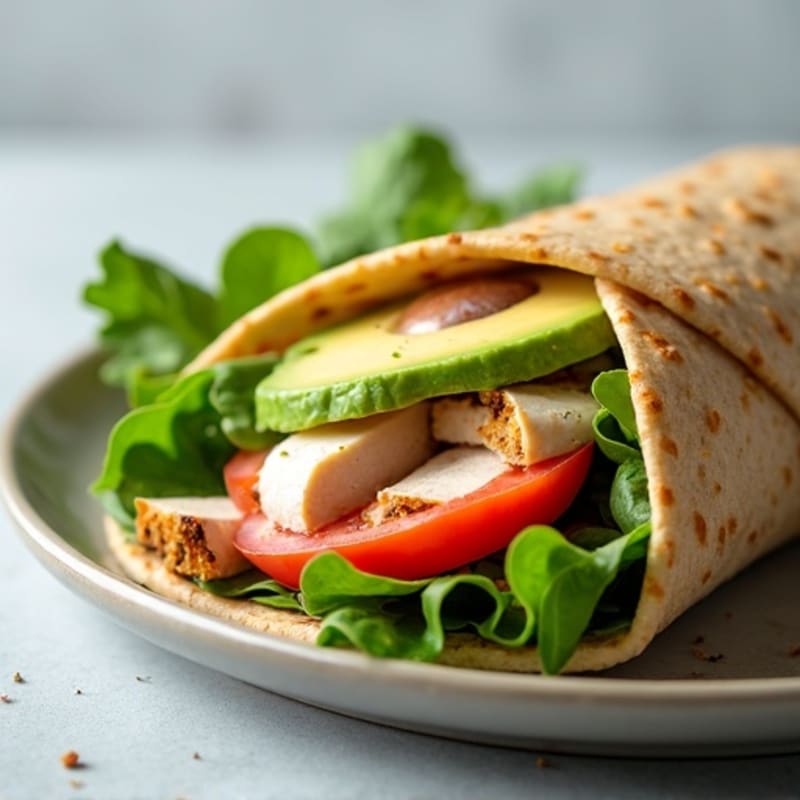 Creamy Turkey Avocado Wrap