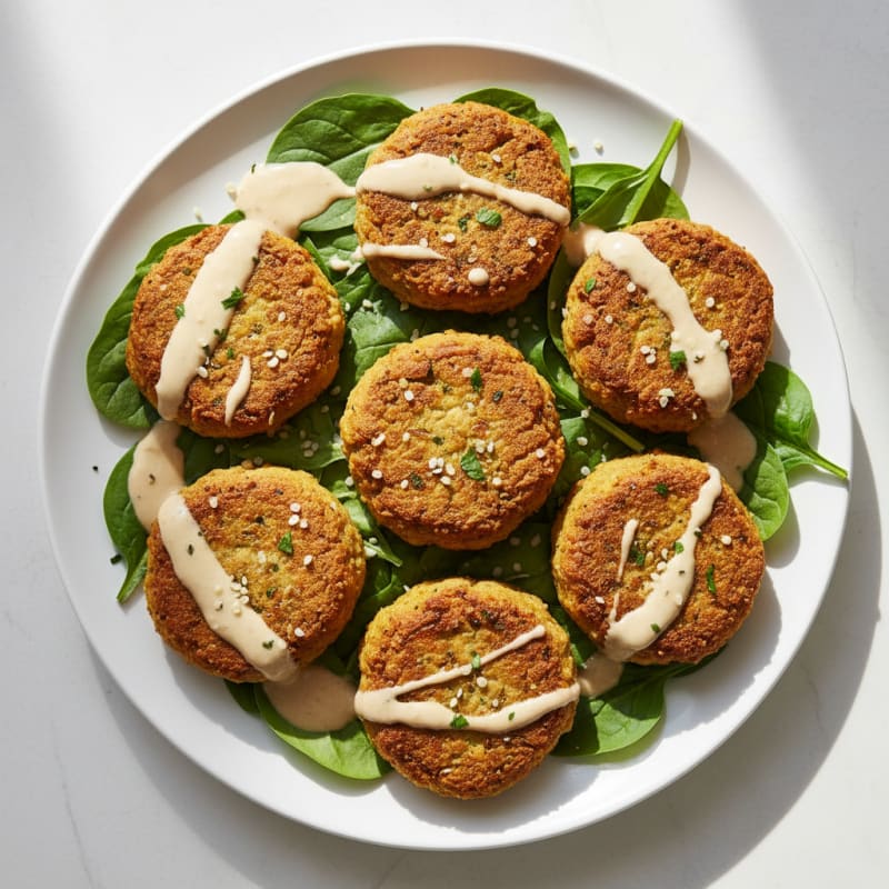 Crispy Falafel with Tahini