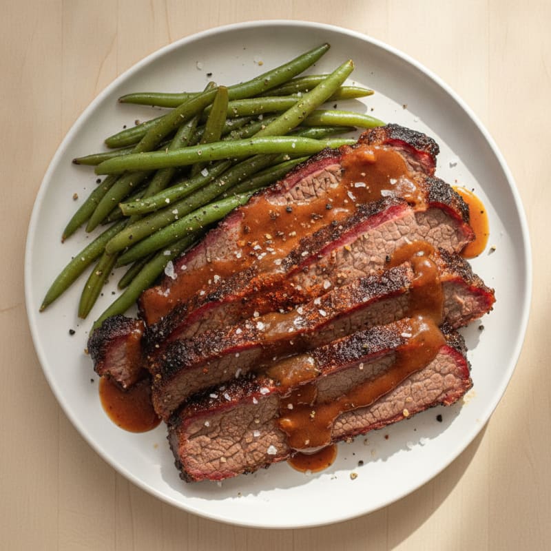 Slow-Smoked Texas Brisket with BBQ Glaze