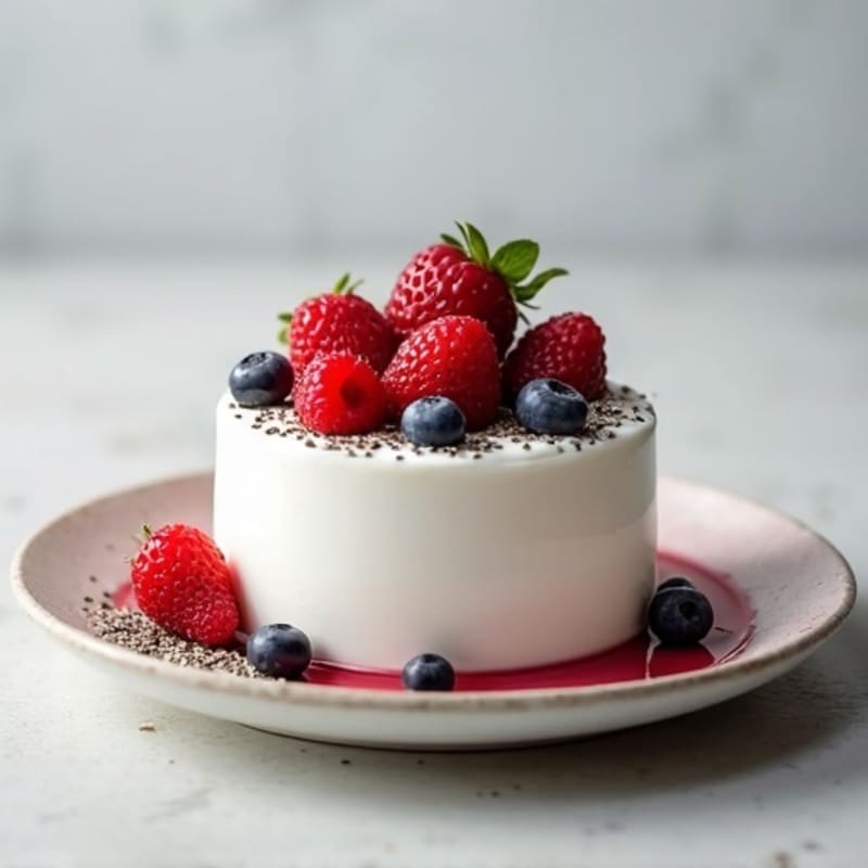 Creamy Greek Yogurt Protein Mousse with Berries