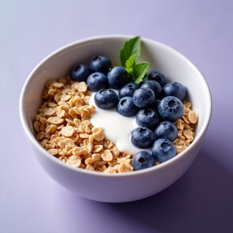 Protein-Packed Blueberry Oatmeal Bowl