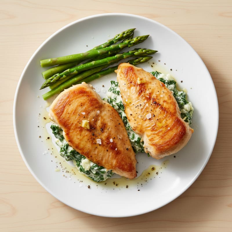 Creamy Spinach Stuffed Chicken Breast