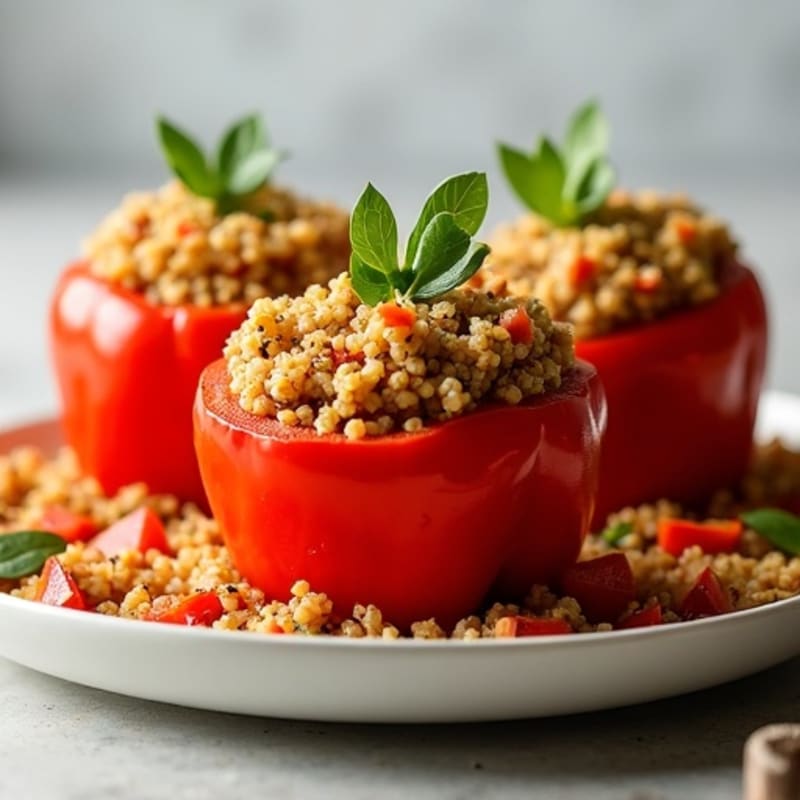 Hearty Lean Ground Turkey Stuffed Bell Peppers