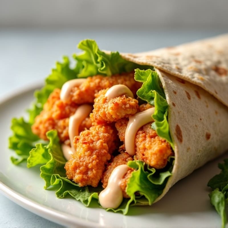 Crispy Buffalo Ranch Chicken Wrap