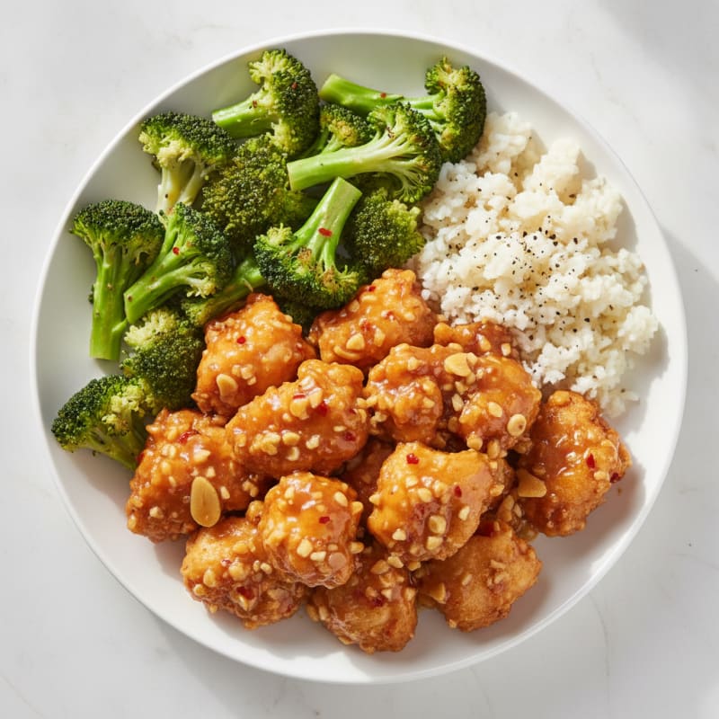 General Tso's Chicken with Broccoli
