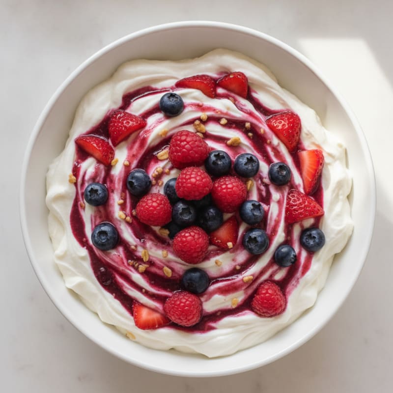 Silky Protein Greek Yogurt with Mixed Berries