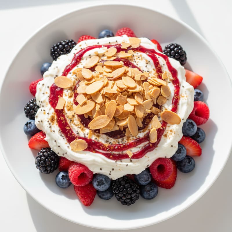 Creamy Greek Yogurt Protein Parfait with Mixed Berries