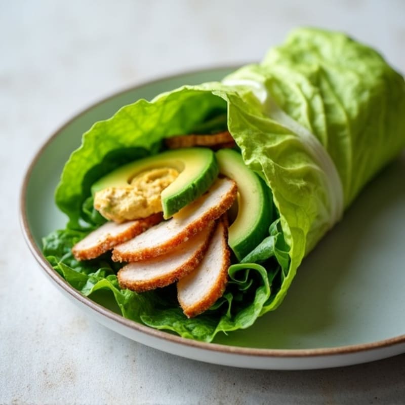 Turkey and Spinach Lettuce Wraps