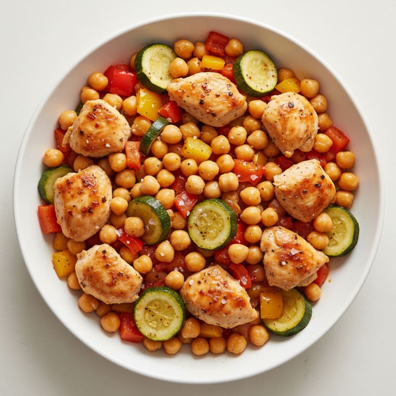Roasted Chickpea and Vegetable Medley