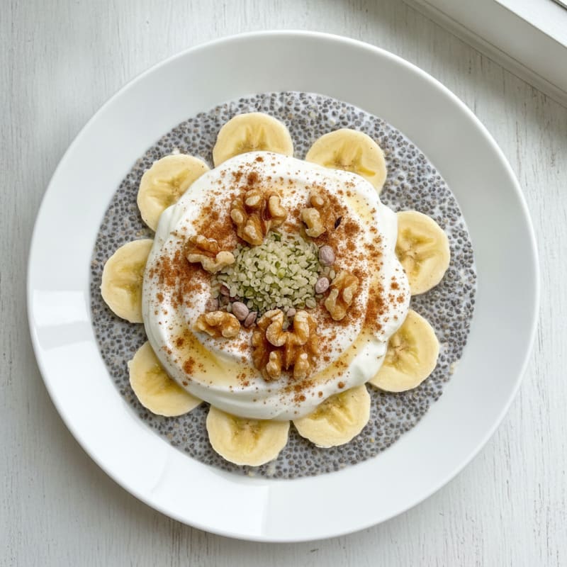 High-Protein Banana Chia Seed Pudding