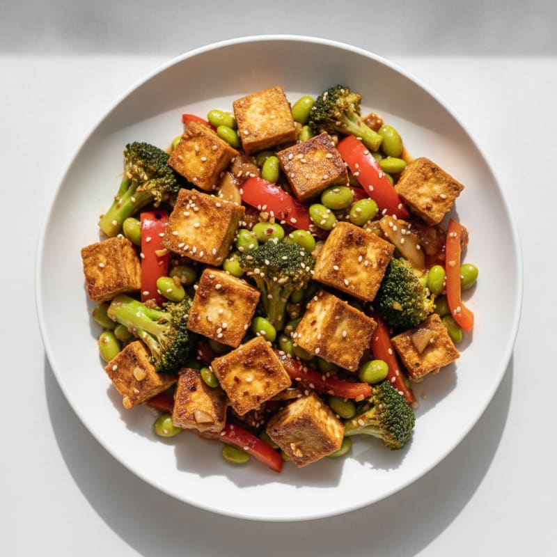 Sesame Tofu Stir-Fry