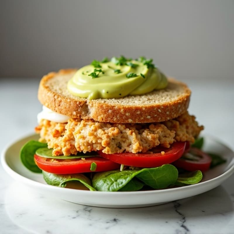 Crispy Whole Grain Turkey and Veggie Stack
