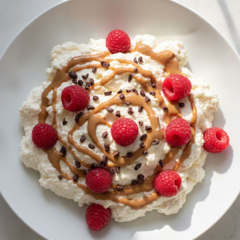 Silky Greek Yogurt Protein Mousse with Berries