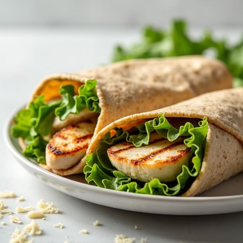 Grilled Chicken Caesar Whole Wheat Wraps