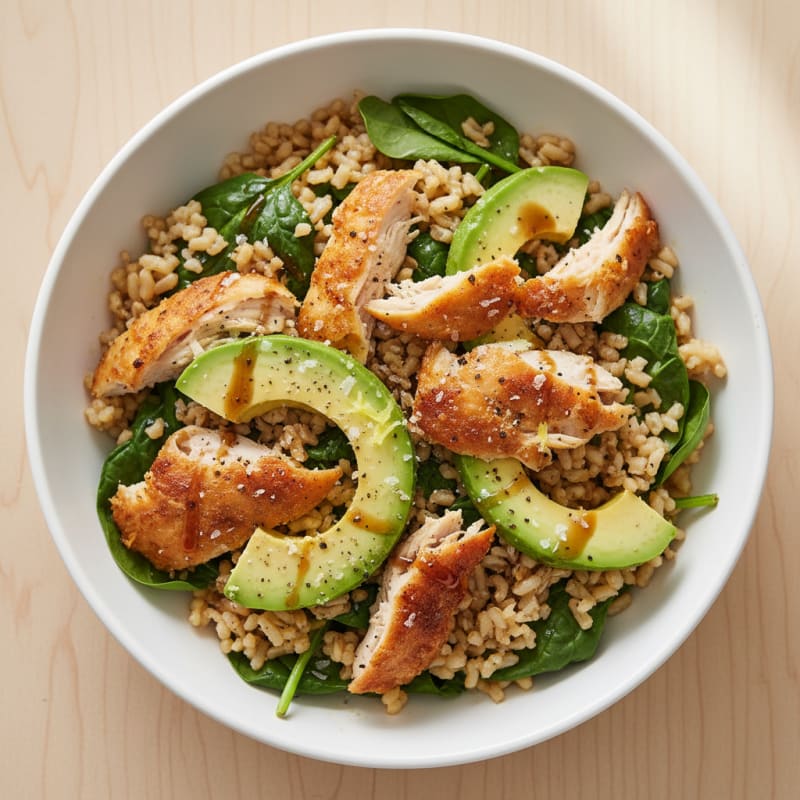 Rotisserie Chicken and Rice Power Bowl