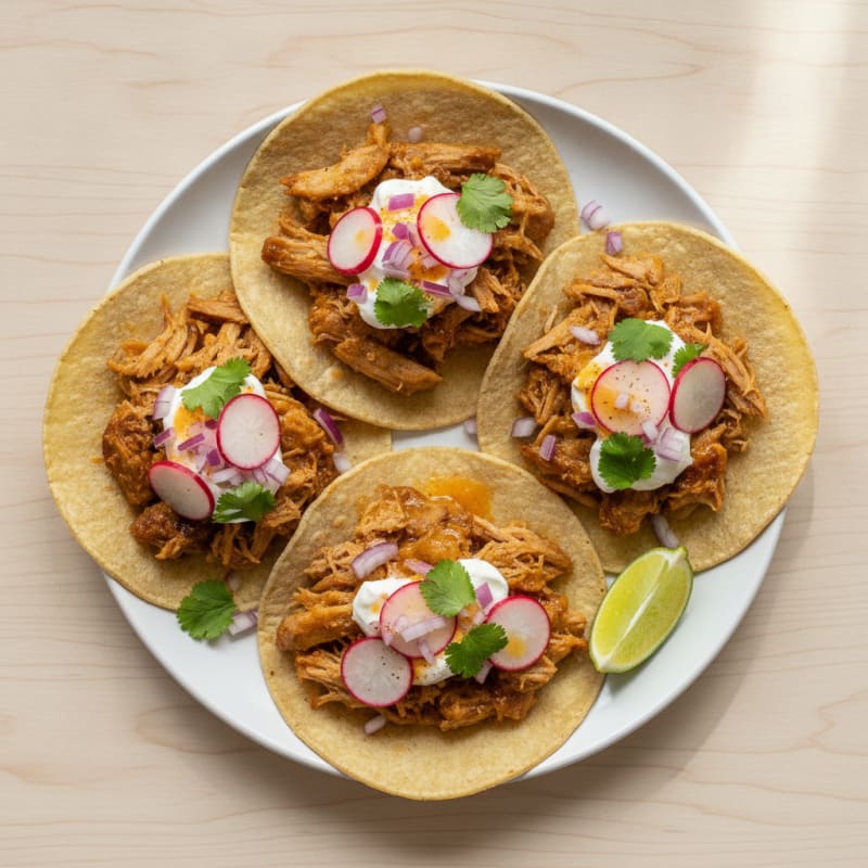 Slow-Cooked Pork Carnitas Tacos
