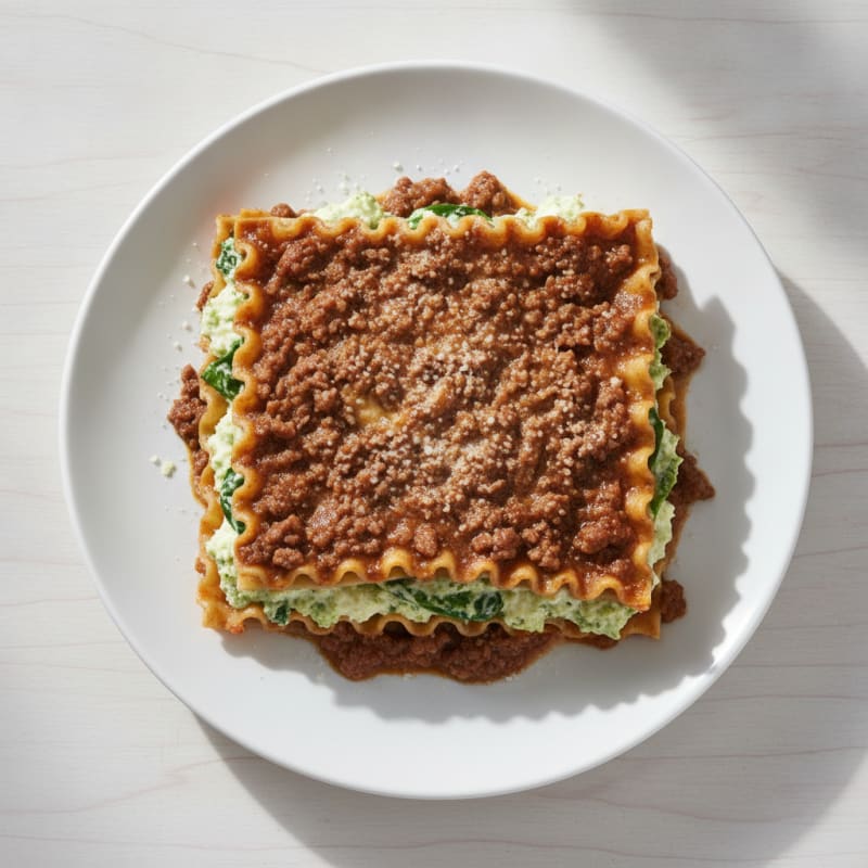 Lasagna with Rich Beef Gravy