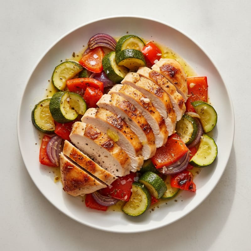 Mediterranean Herb-Roasted Chicken and Vegetables
