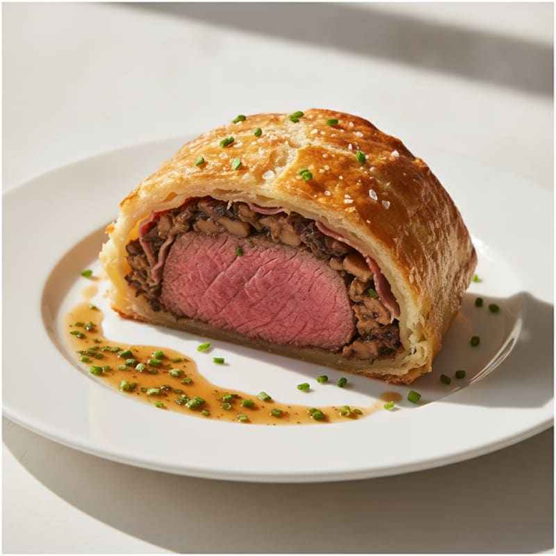 Classic Beef Wellington with Mushroom Duxelles