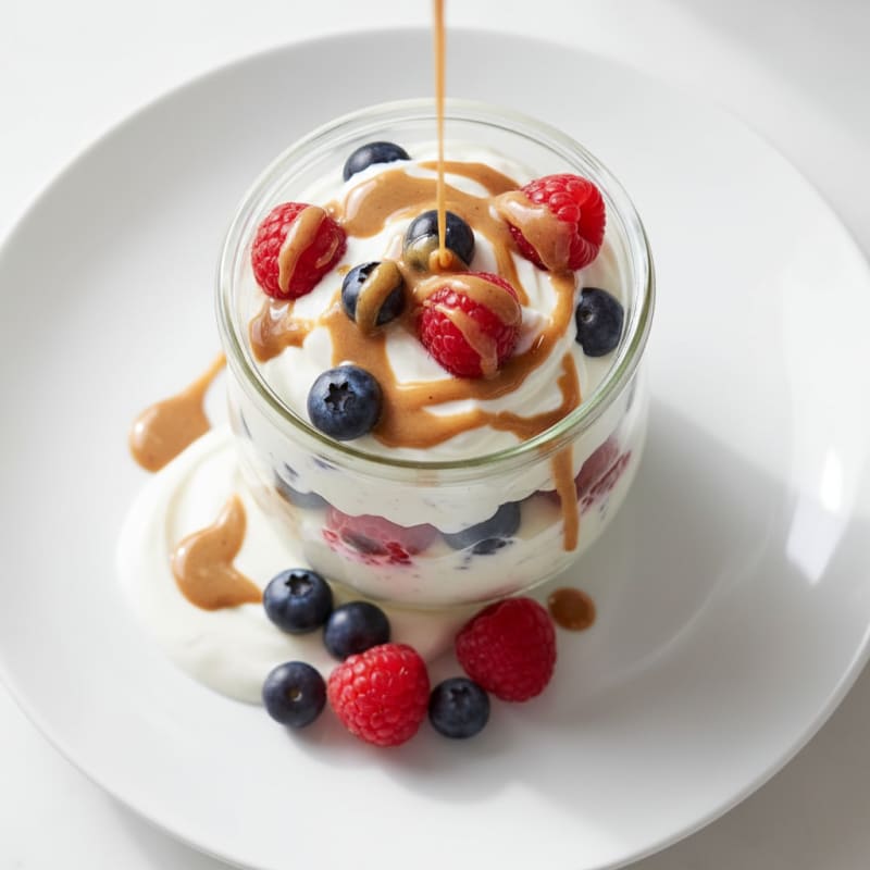 Creamy Greek Yogurt Protein Parfait with Mixed Berries