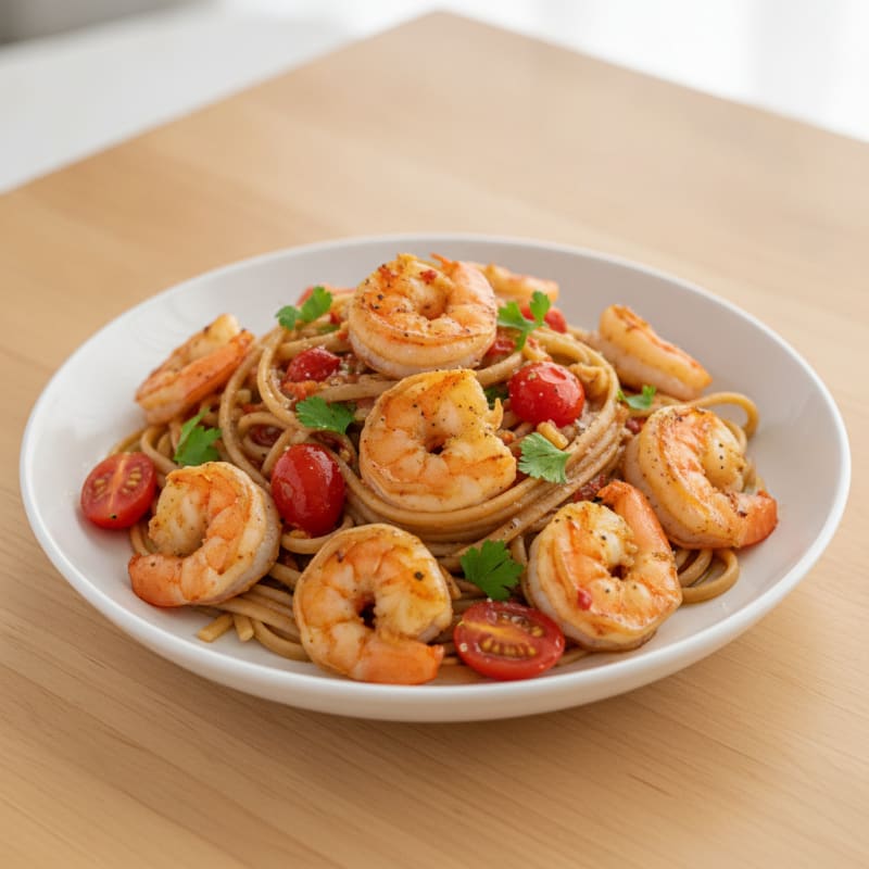 Spicy Calabrian Chili Shrimp Linguine