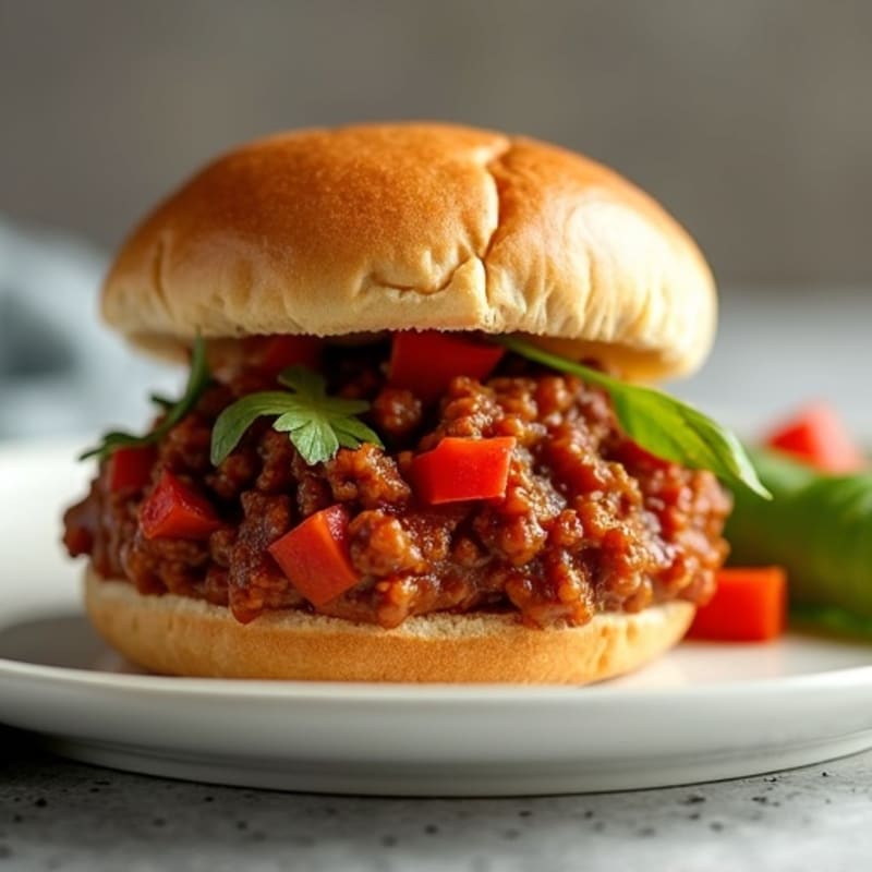 Hearty Lean Ground Beef Sloppy Joes on Whole Wheat Slider Buns