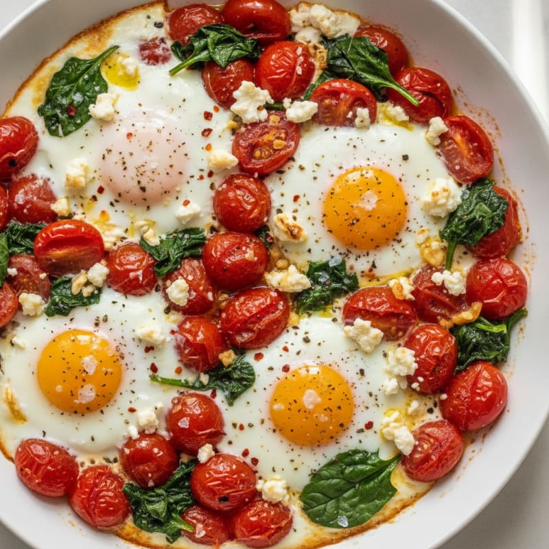 Baked Eggs with Roasted Tomatoes
