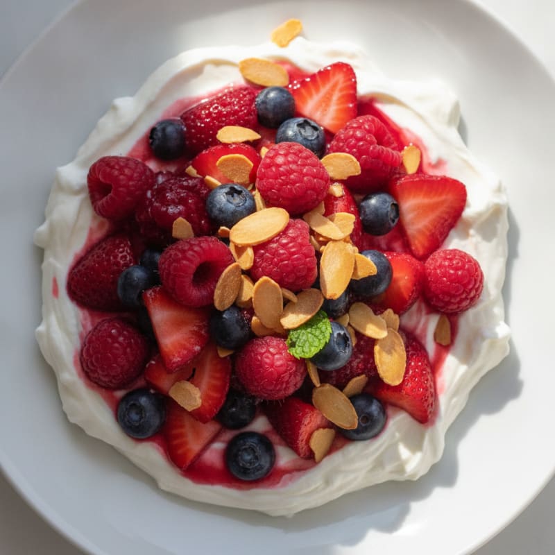 Creamy Greek Yogurt Protein Parfait with Mixed Berries