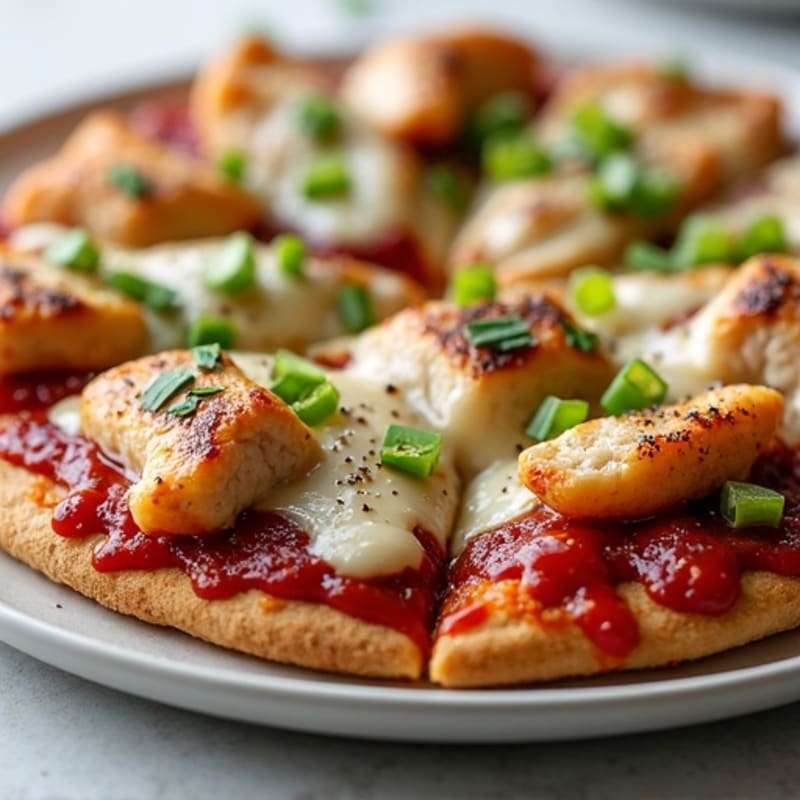 Grilled BBQ Ranch Chicken Flatbread Pizza