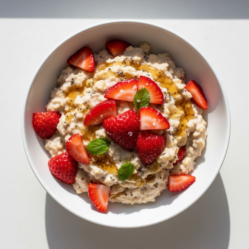 Strawberry Shortcake Overnight Oats