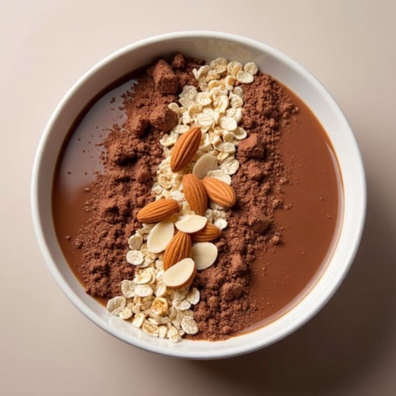 Creamy Dark Chocolate Almond Protein Bowl
