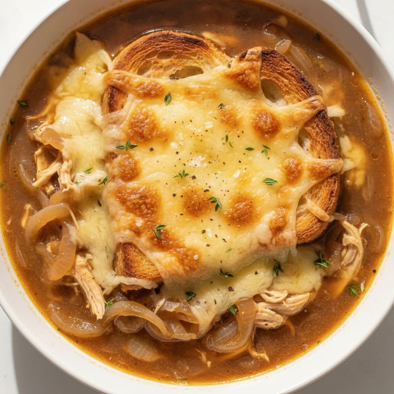 Caramelized Onion and Gruyere Soup
