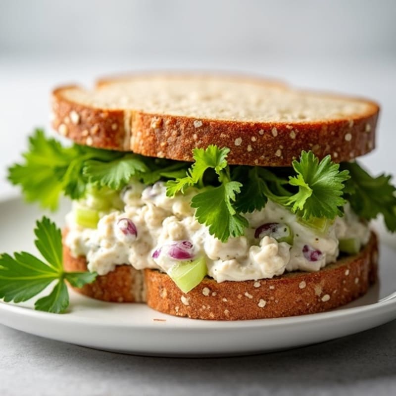 Creamy Fresh Herb Chicken Salad Sandwich