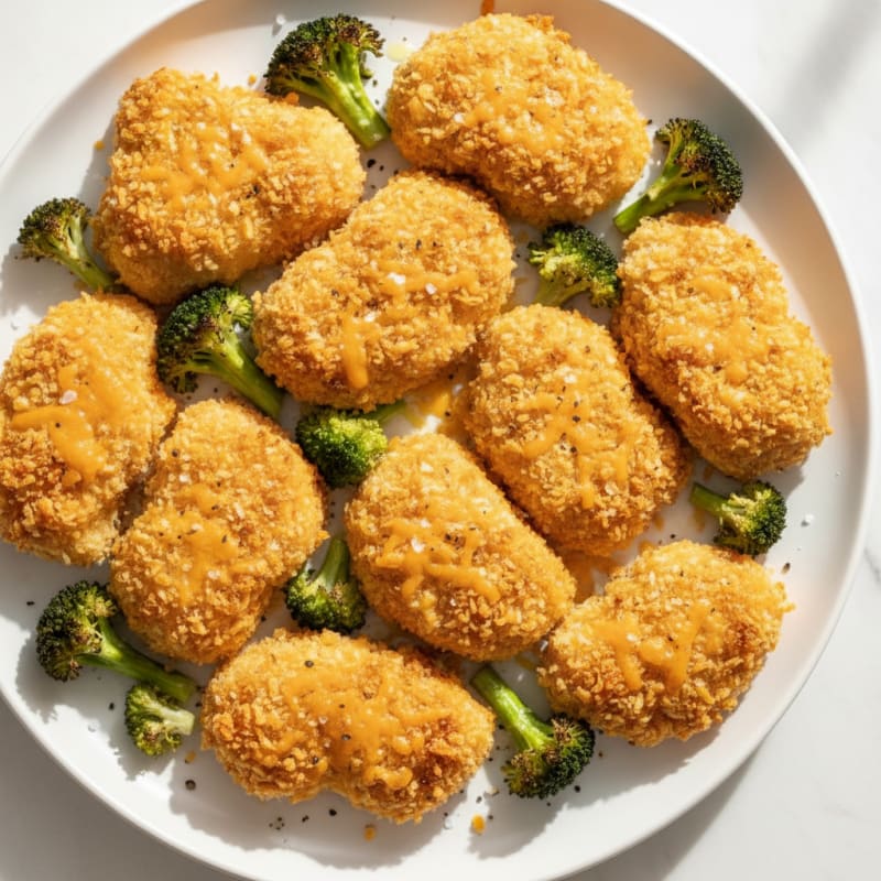 Cheesy Baked Chicken Nuggets
