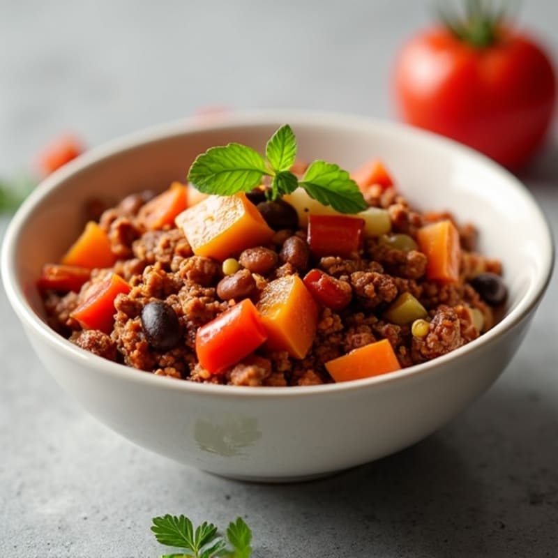 Hearty Lean Ground Beef Chili with Beans and Vegetables