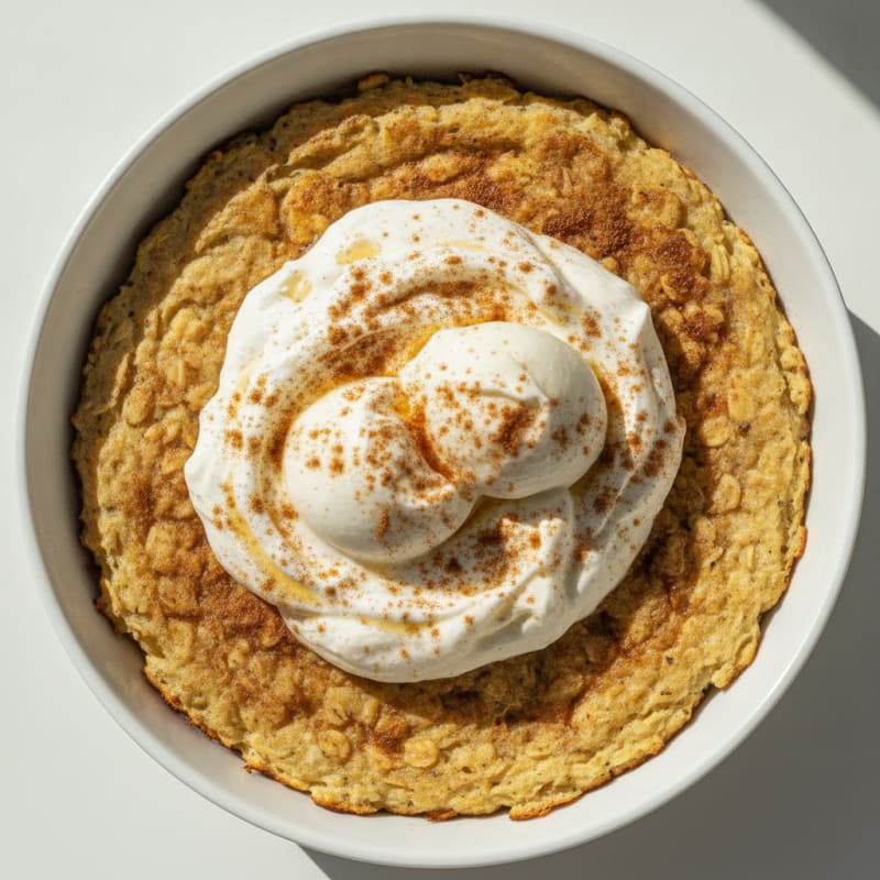 Whipped Skyr and Burrata Cream with Protein Oats