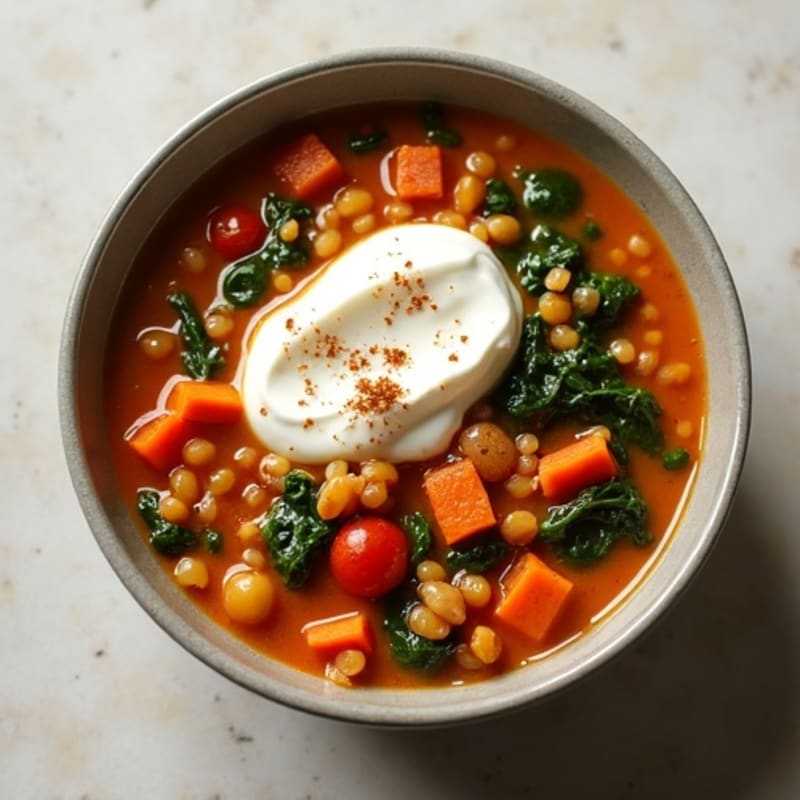 Creamy Spiced Red Lentil Stew