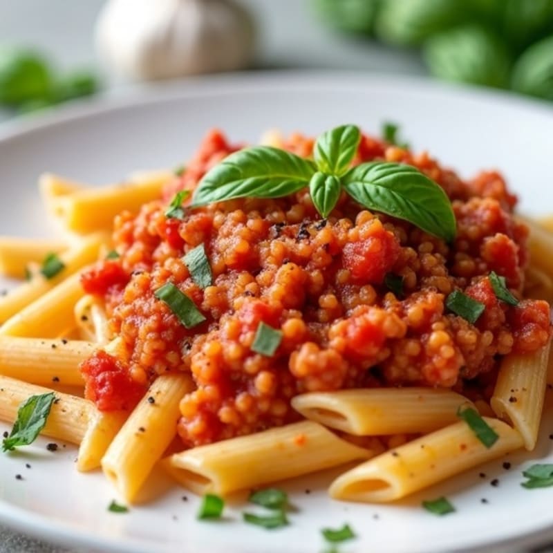 Lean Ground Turkey Pasta with Tomato Sauce