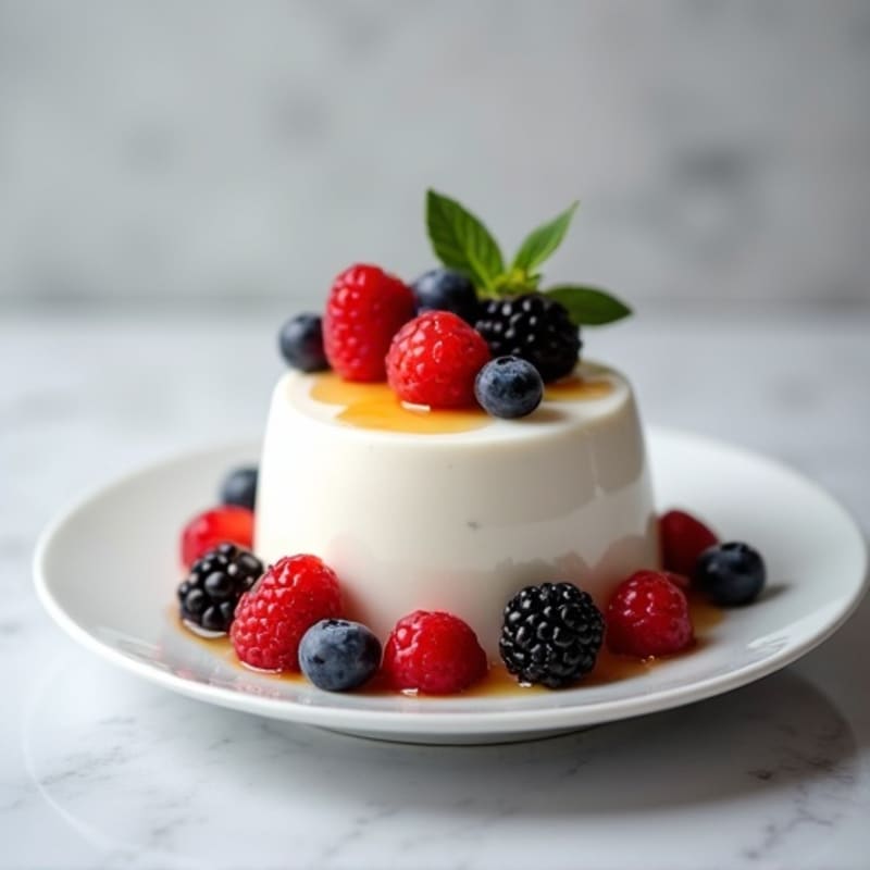 Greek Yogurt Protein Pudding with Berries