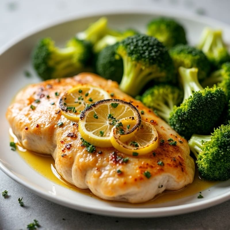 Sheet Pan Lemon Herb Chicken with Roasted Broccoli