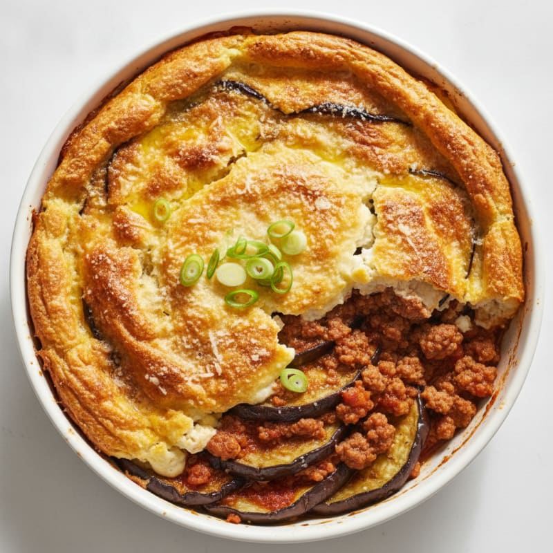 Lamb and Eggplant Moussaka Bake