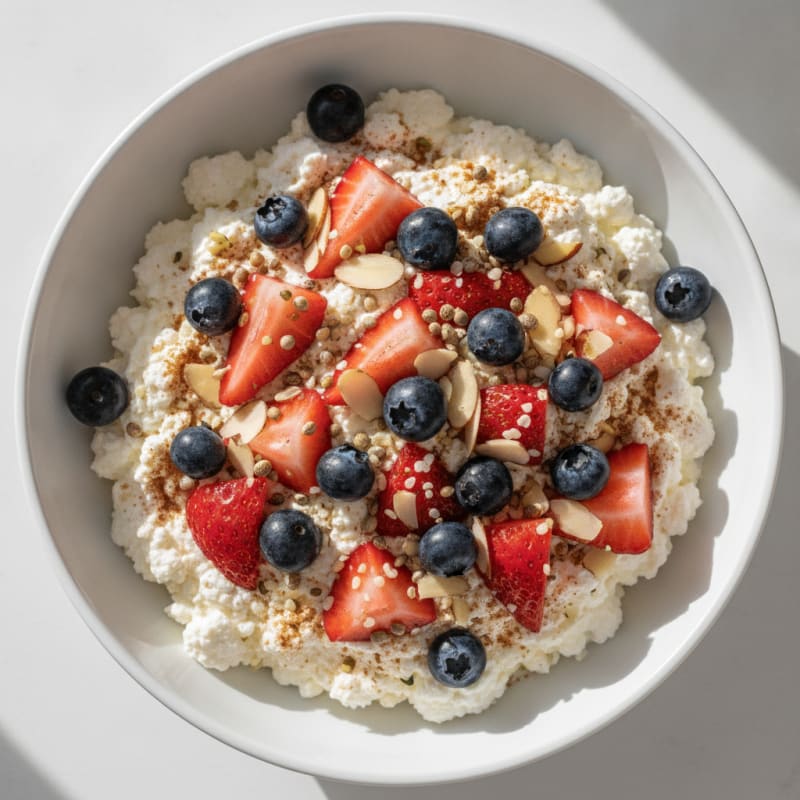 High-Protein Cottage Cheese Berry Bowl
