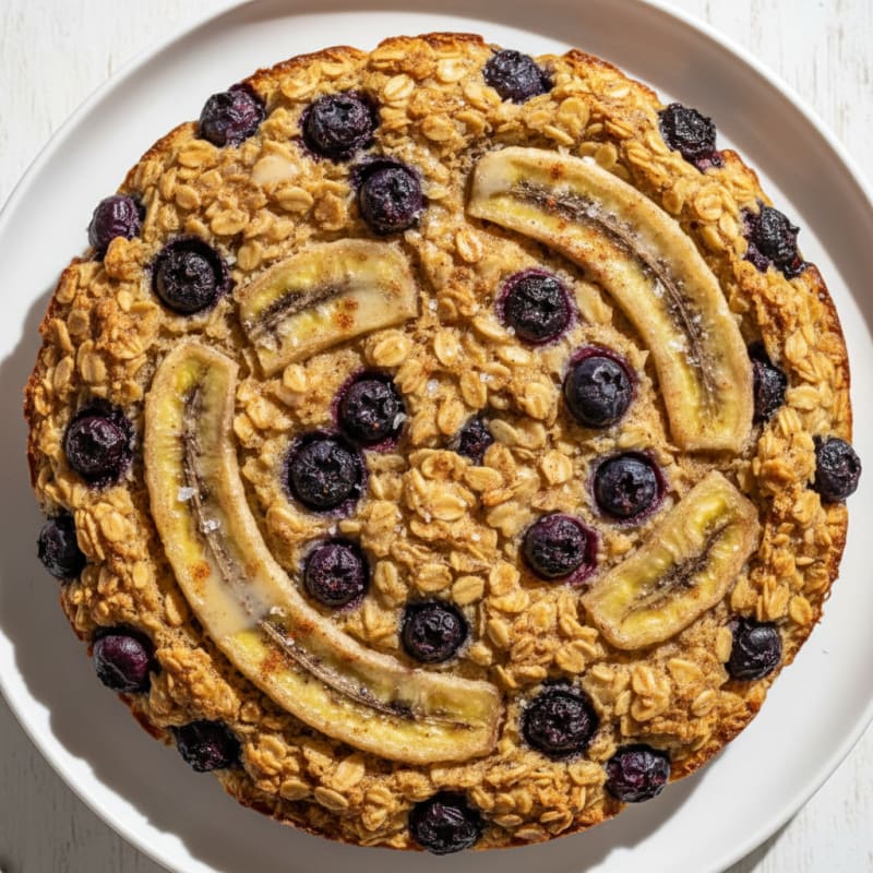 Blueberry Banana Oatmeal Bake