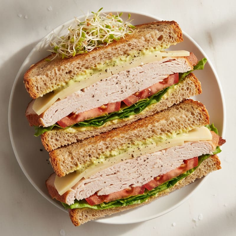 Classic Turkey and Provolone Sandwich