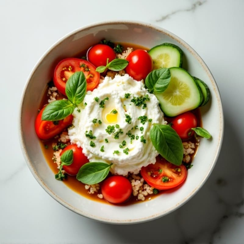 Protein-Packed Savory Cottage Cheese Bowl with Fresh Herbs